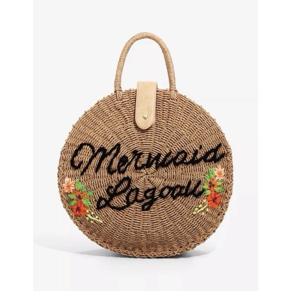 Loungefly Handbags - Loungefly Disney Peter Pan Mermaid Lagoon Jute Circle Tote (Box Lunch Exclusive)
